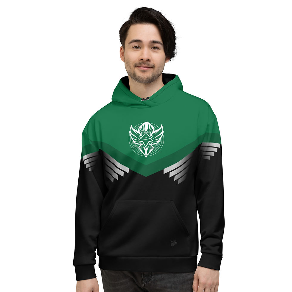 Thumbnail: Superhuman Essentials Pullover Hoodie (Unisex; Paladin; Emerald/Black)