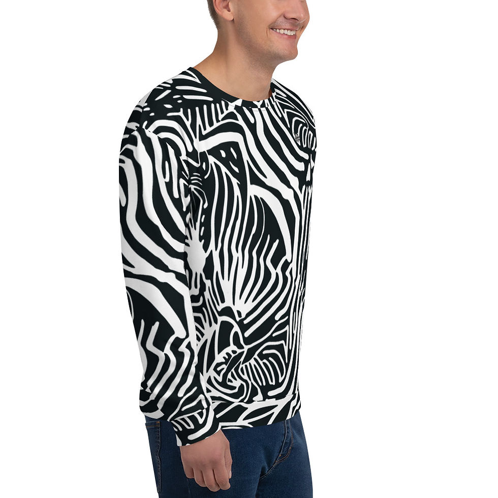 Thumbnail: Rockstar Essentials Pullover Sweatshirt (Unisex; Zebra 2)