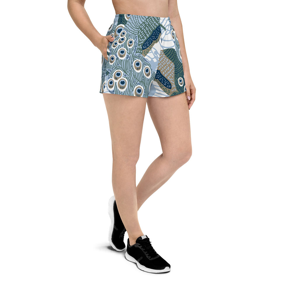 Thumbnail: Classic Essentials Athletic Shorts (Unisex; Peacock)