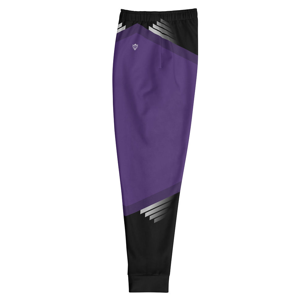 Thumbnail: Superhuman Essentials Men's Joggers (Paladin; Purple/Black)