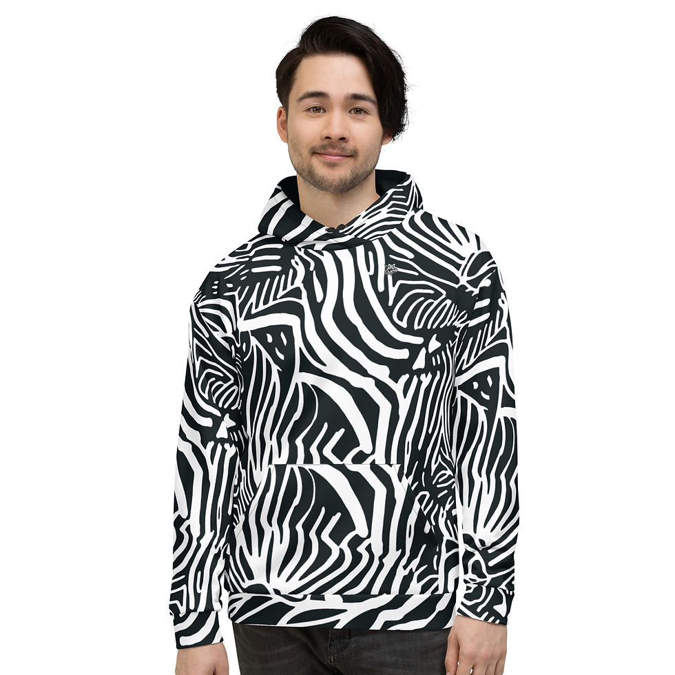 Thumbnail: Rockstar Essentials Pullover Hoodie (Unisex; Zebra 2)