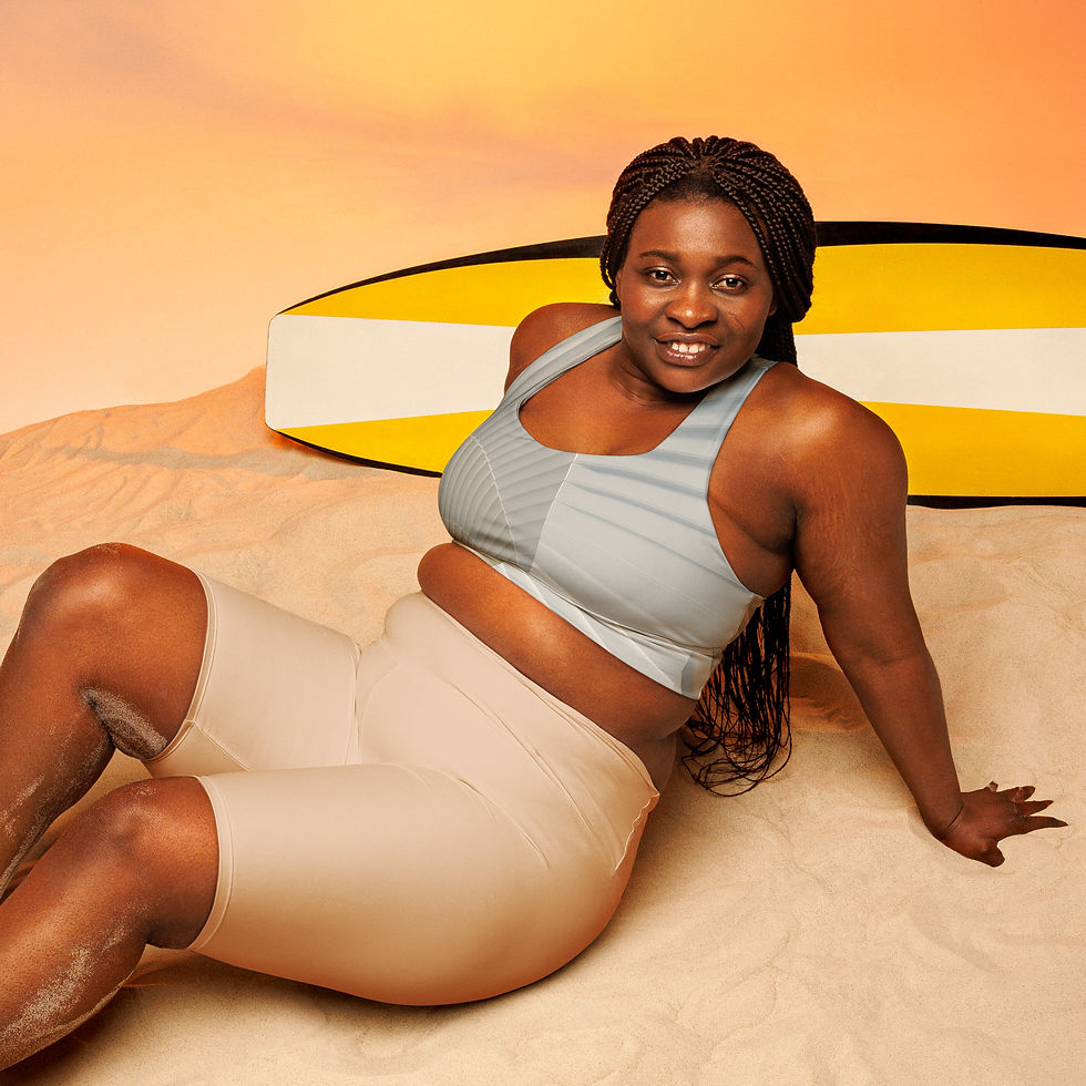 Thumbnail: Superhuman Essentials Women’s Longline Sports Bra/Top (Venusian Halfshell)