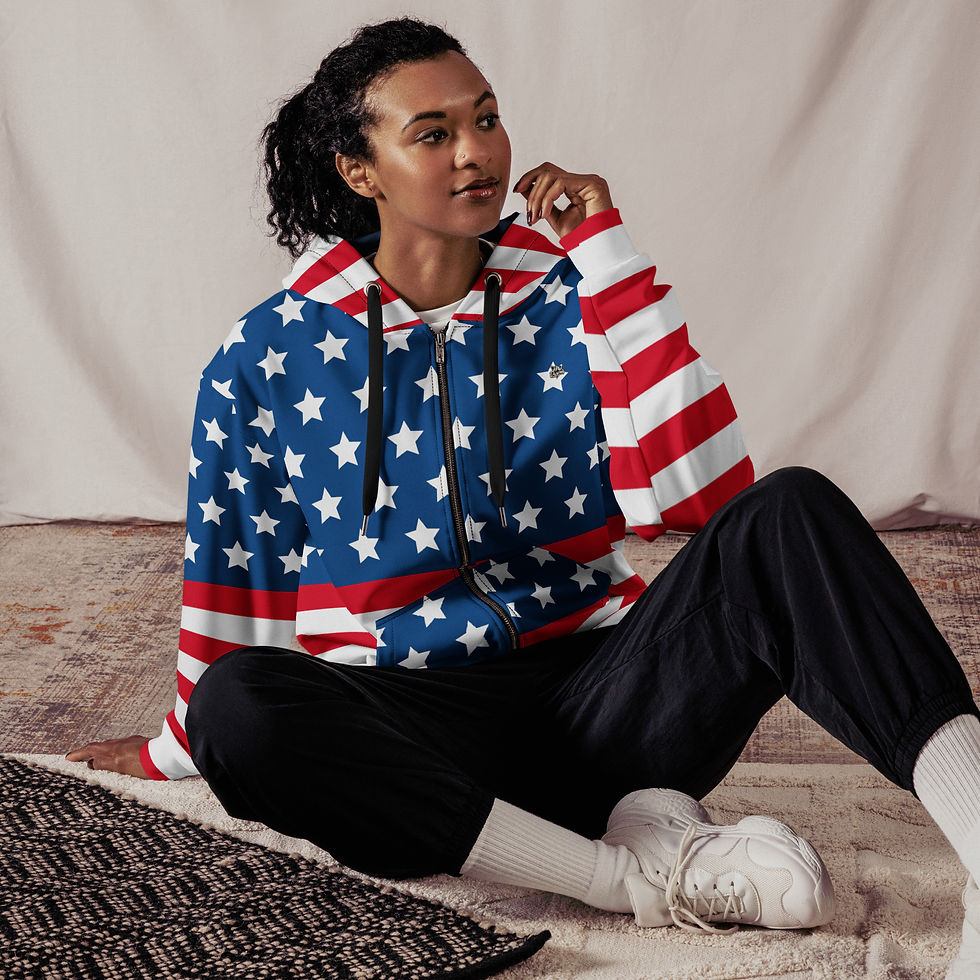 Thumbnail: Classic Essentials Zip Hoodie (Unisex; Americana)