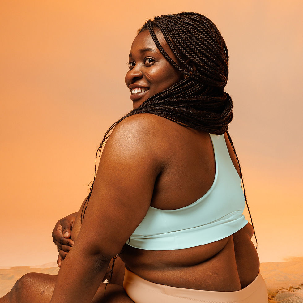 Thumbnail: Classic Essentials Women’s Longline Sports Bra/Top (Cyan)