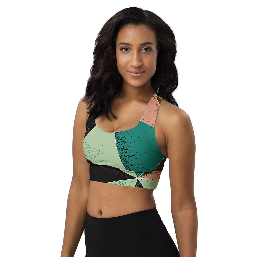 Thumbnail: Rockstar Essentials Women’s Longline Sports Bra/Top (Patchwerk)