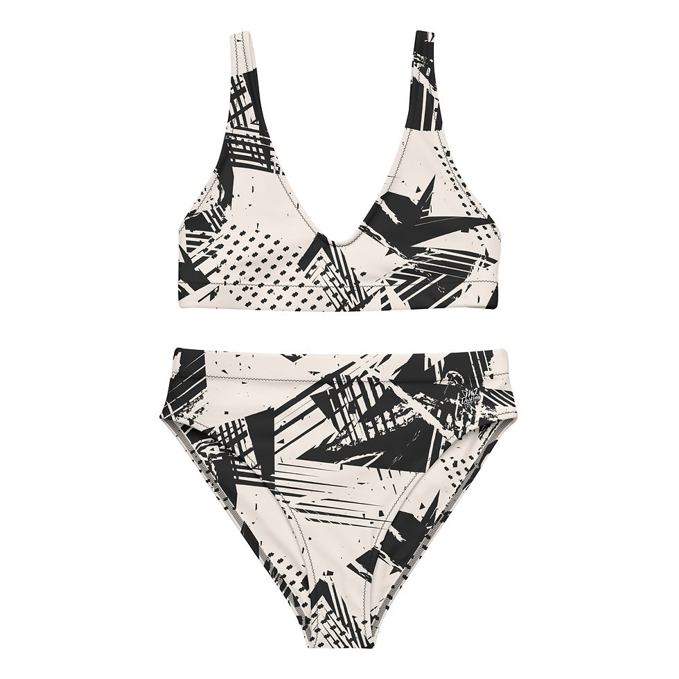 Thumbnail:  Rockstar Essentials Women's High-Waisted Bikini (Punk; Poor You) 