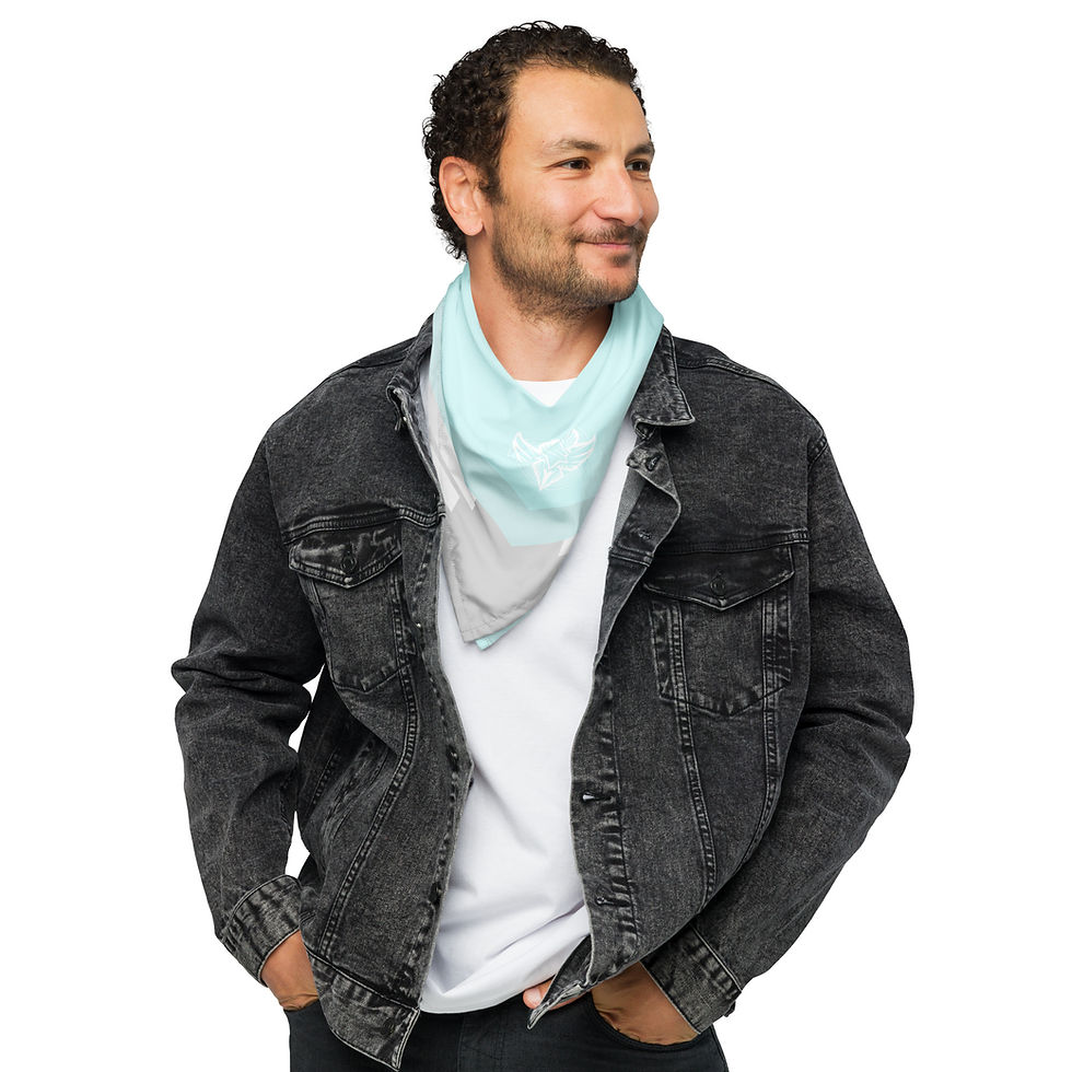Thumbnail: Superhuman Essentials Bandana (Unisex; Paladin; Cyan/Angelic)