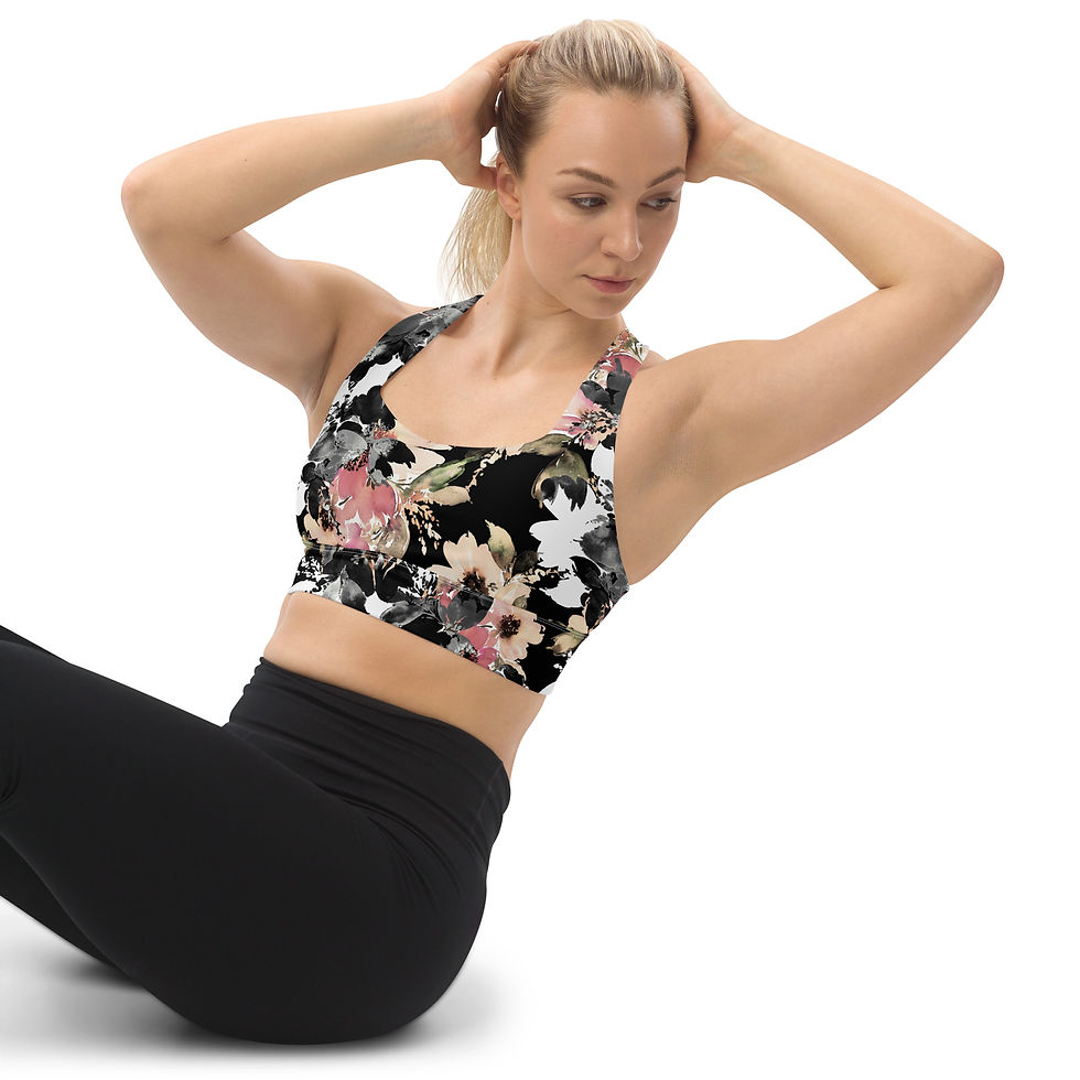 Thumbnail: Classic Essentials Women’s Longline Sports Bra/Top (Spring; Lizz)
