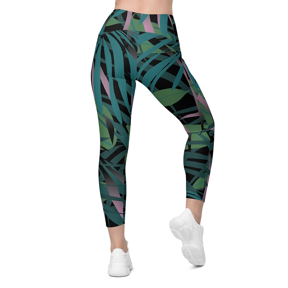 Thumbnail: Rockstar Essentials Women's Crossover Leggings w/ Pockets (Jungle Heat)