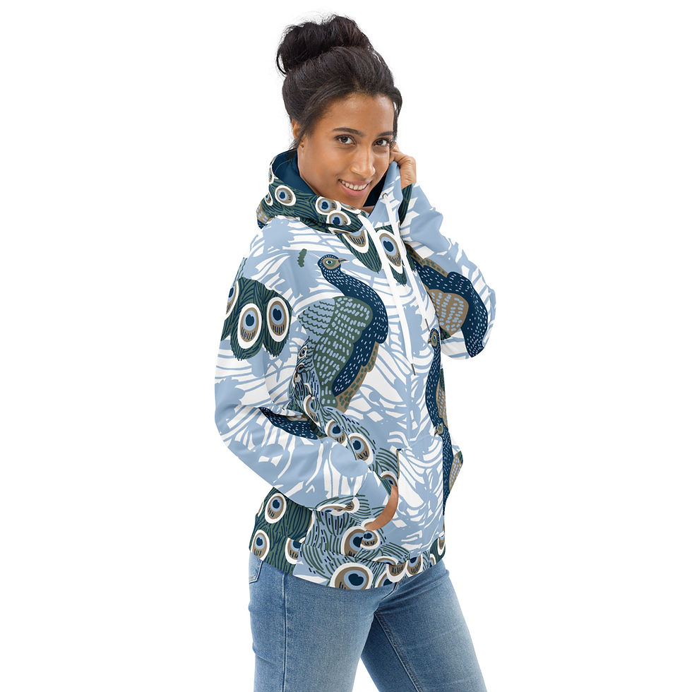 Thumbnail: Classic Essentials Pullover Hoodie (Unisex; Peacock)