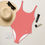 Thumbnail: Classic Essentials Women's One-Piece Swimsuit (Salmon)