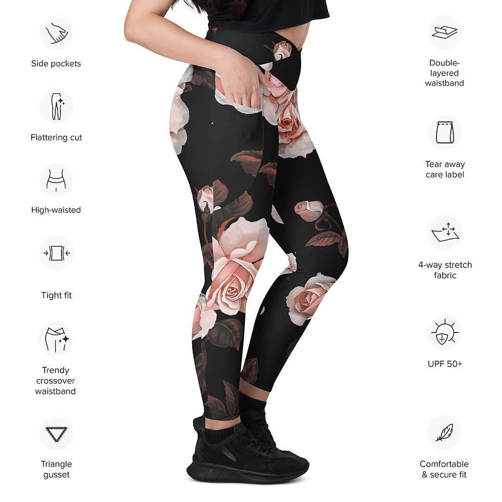 Thumbnail: Classic Essentials Women's Crossover Leggings w/ Pockets (Spring; Corabeth)