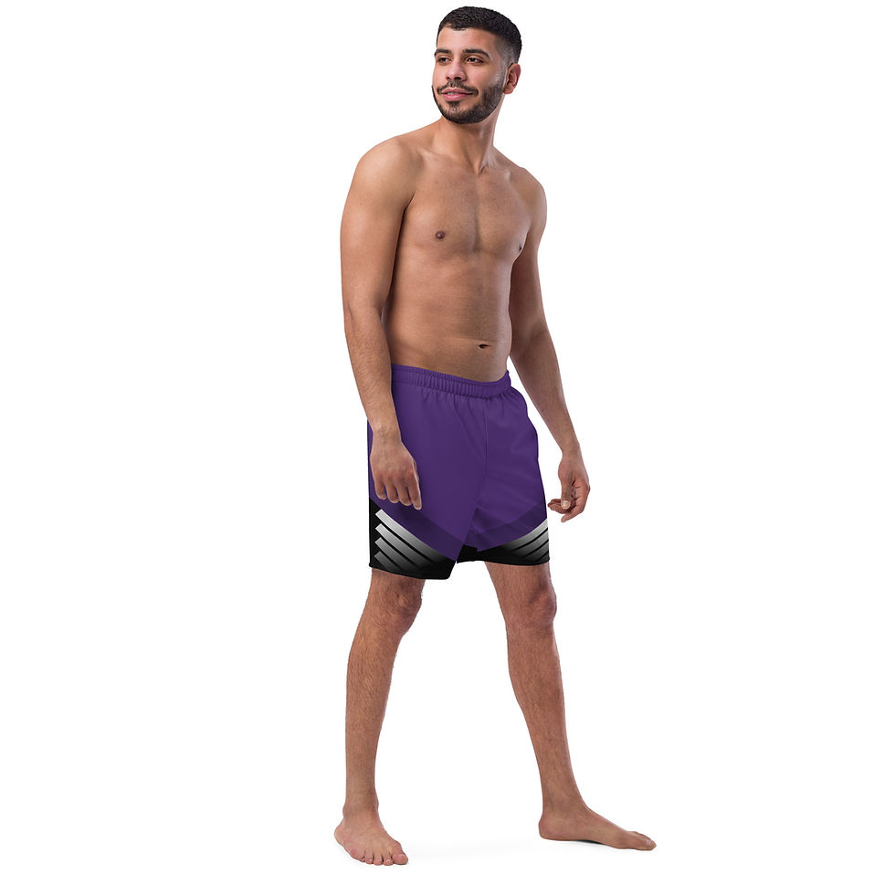 Thumbnail: Superhuman Essentials Men's Swim Trunks (Paladin; Purple/Black)