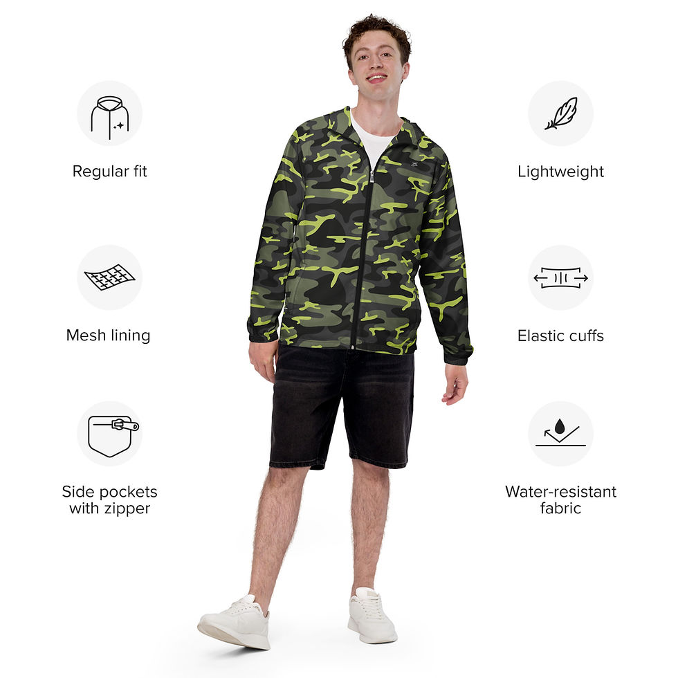 Thumbnail: Rockstar Essentials Men’s Windbreaker (Shiggy; Green)