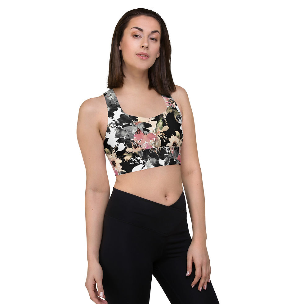 Thumbnail: Classic Essentials Women’s Longline Sports Bra/Top (Spring; Lizz)