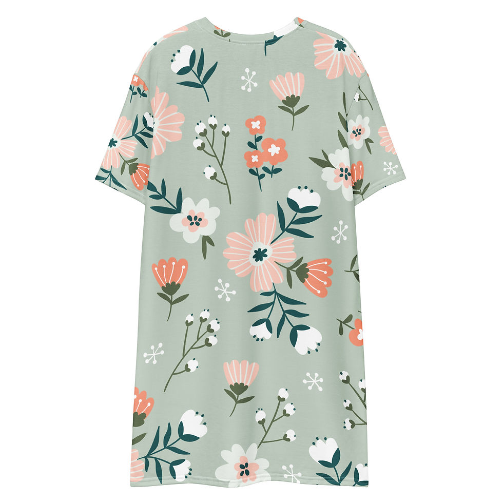 Thumbnail: Classic Essentials Women’s T-shirt Dress (Spring; Flora 100)