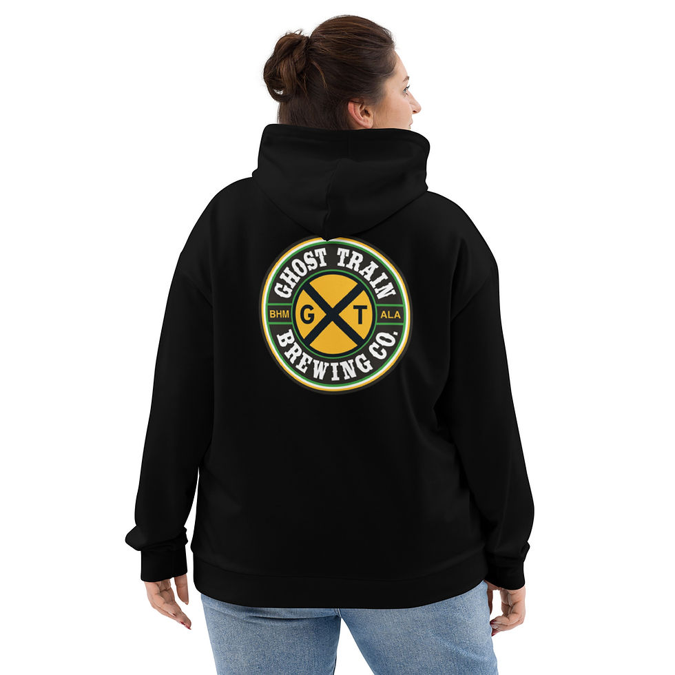 Thumbnail: Ghost Train Brewing Company Pullover Hoodie (Unisex; Black; Logo)