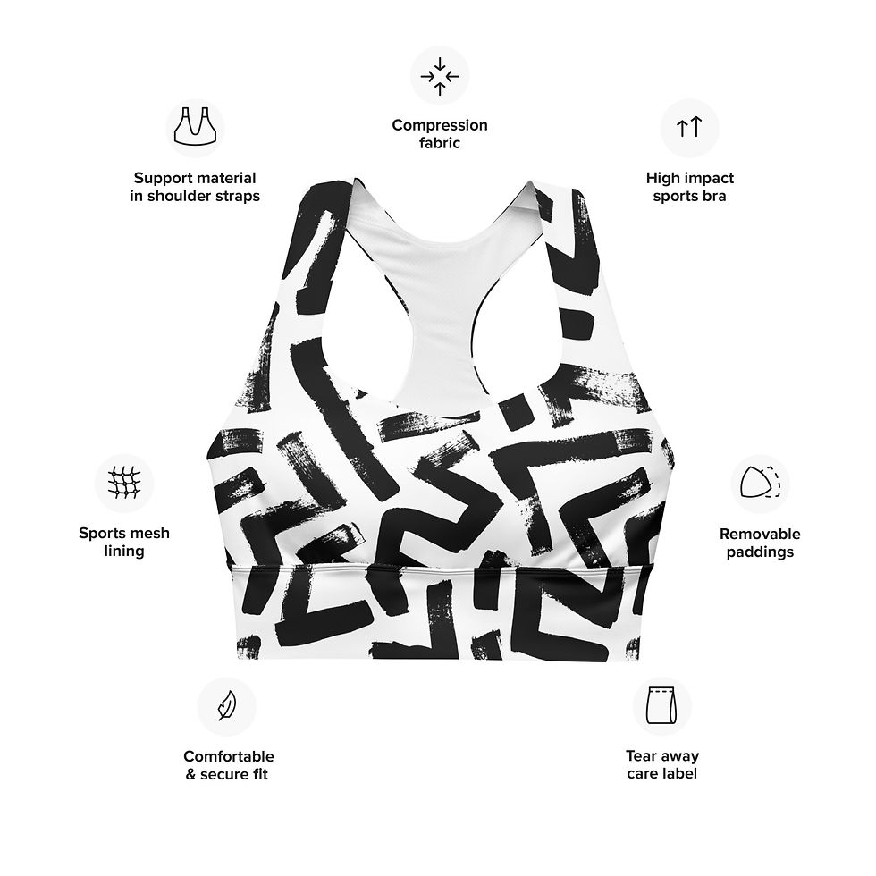 Thumbnail: Rockstar Essentials Women’s Longline Sports Bra/Top (Zelda)