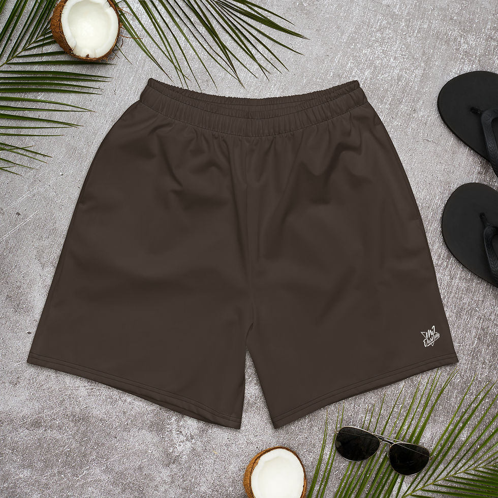 Thumbnail: Classic Essentials Athletic Shorts (Unisex; Long; Chocolate)