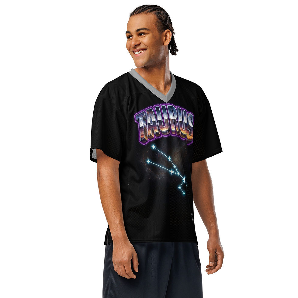 Thumbnail: Zodiac American Football Jersey (Taurus; Unisex)