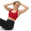 Thumbnail: Classic Essentials Women’s Longline Sports Bra/Top (Red; White Stitch)