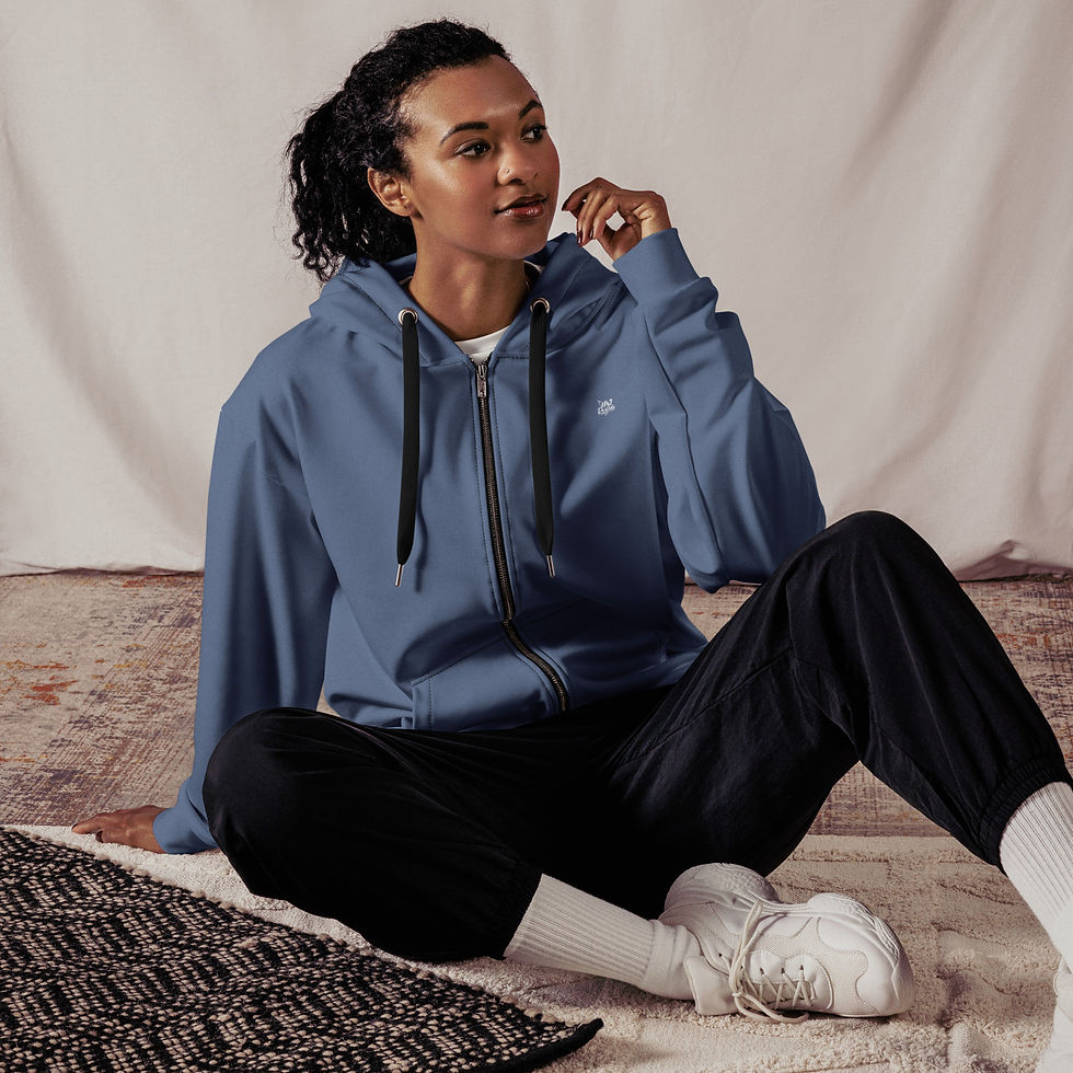 Thumbnail: Classic Essentials Zip Hoodie (Unisex; Super Blue)