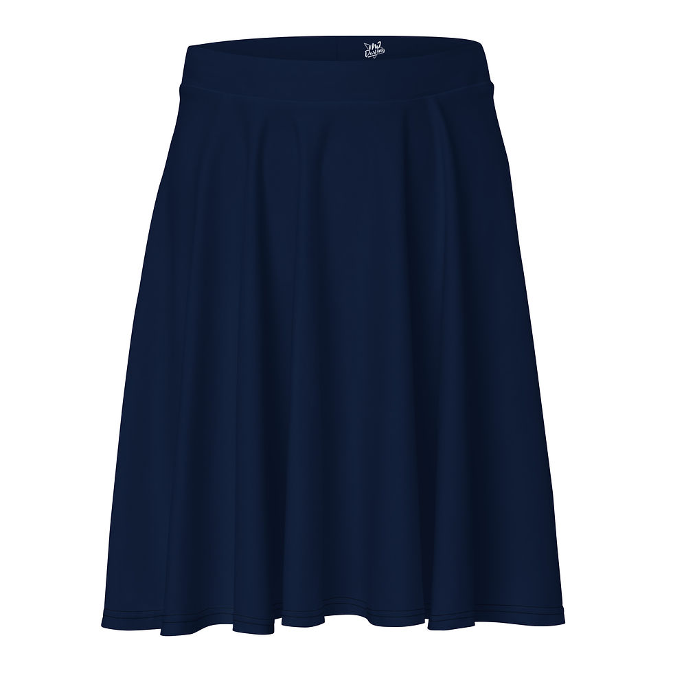 Thumbnail: Classic Essentials Women's A-Line Skater Sun Skirt (Navy)