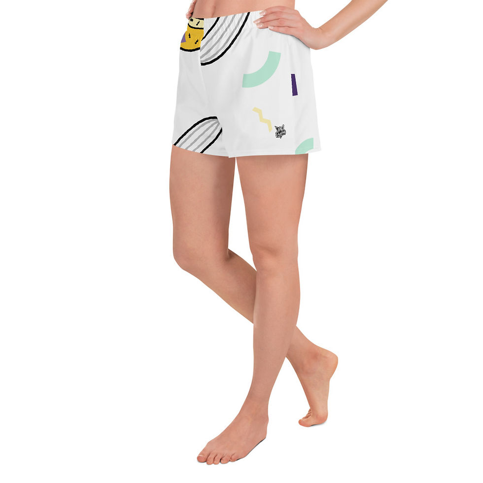 Thumbnail: Rockstar Essentials Athletic Shorts (Unisex; Go Bananas; White)