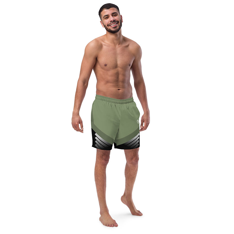 Thumbnail: Superhuman Essentials Men's Swim Trunks (Paladin; Fatigues/Black)