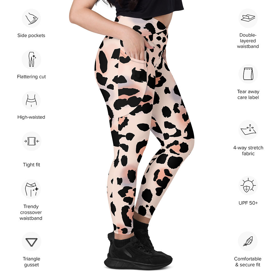 Thumbnail: Rockstar Essentials Women's Crossover Leggings w/ Pockets (Johnni Cougar)