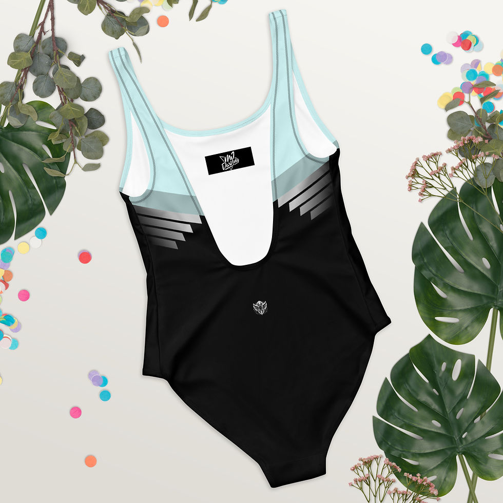 Thumbnail: Superhuman Essentials Women's One-Piece Swimsuit (Paladin; Cyan/Black)