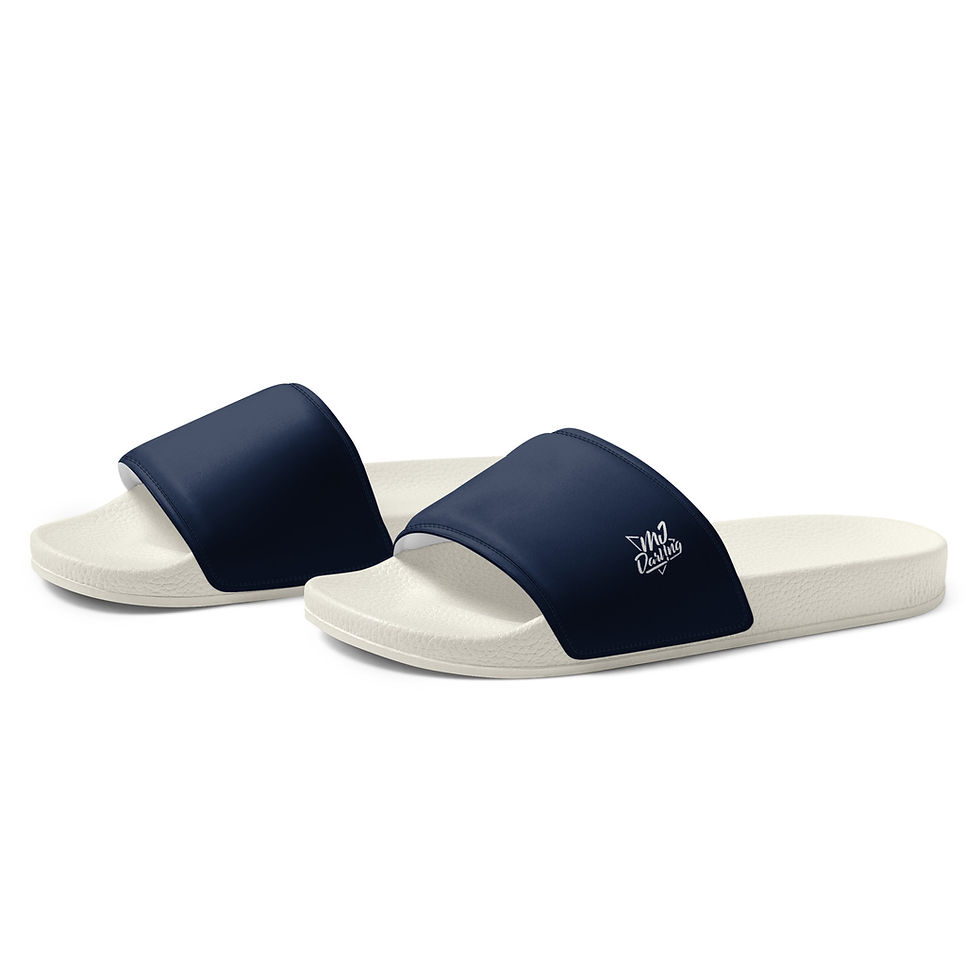 Thumbnail: Classic Essentials Men's Slides (Navy/White)