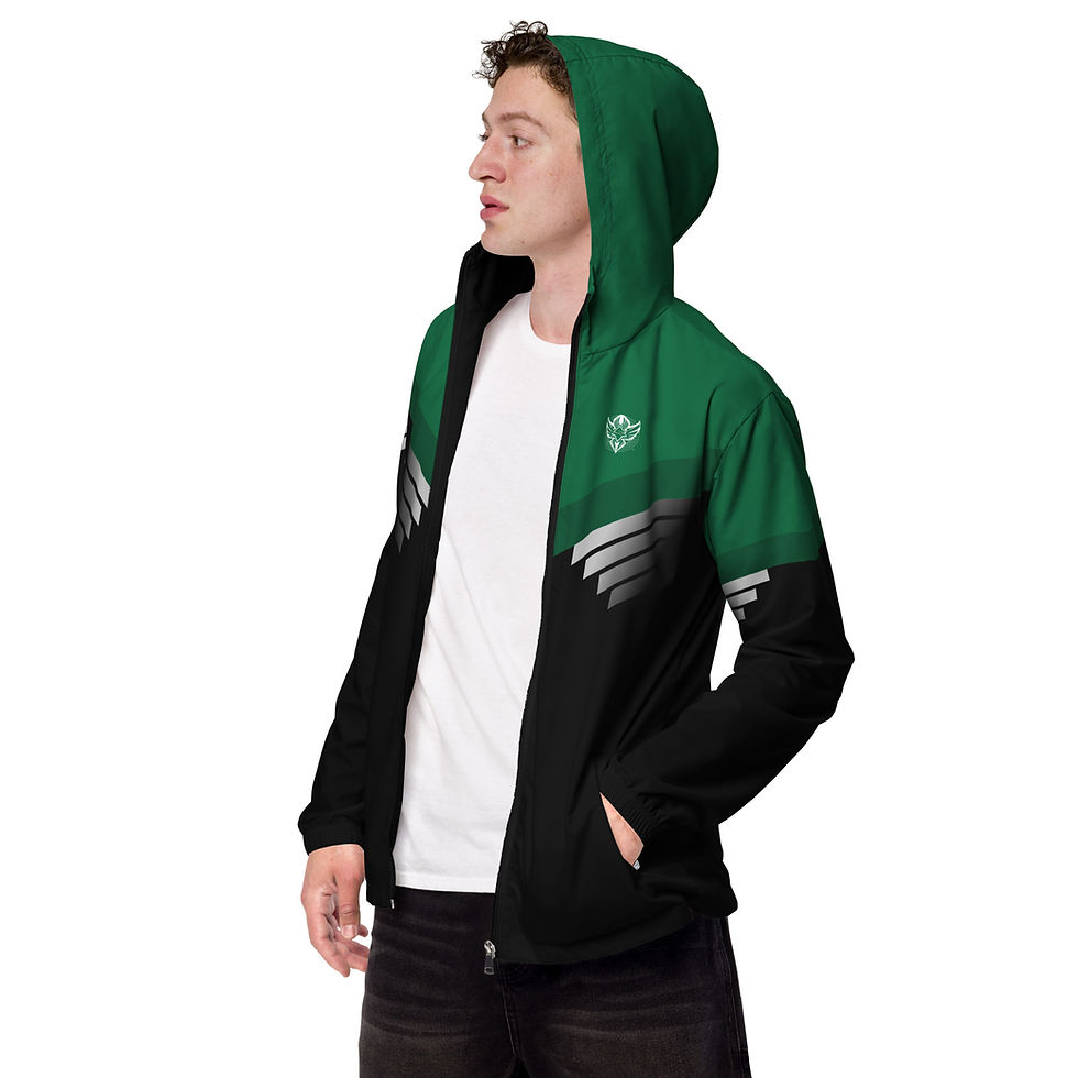 Thumbnail: Superhuman Essentials Men's Windbreaker (Paladin; Emerald/Black)