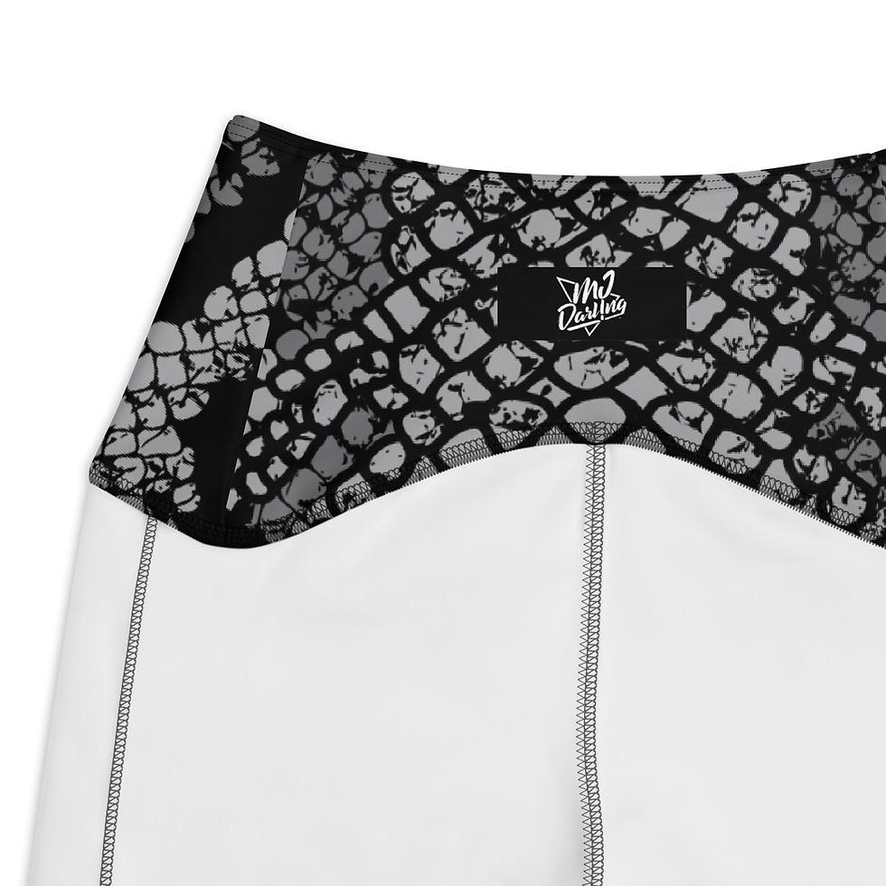 Thumbnail: Rockstar Essentials Women's Crossover Leggings w/ Pockets (Cobra Style; Gray)