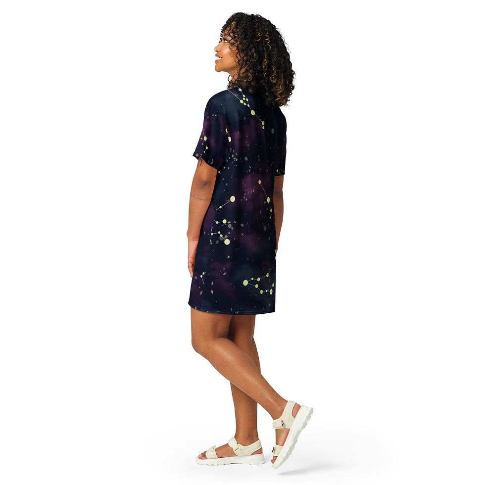 Thumbnail: Rockstar Essentials Women’s T-Shirt Dress (Constellations)