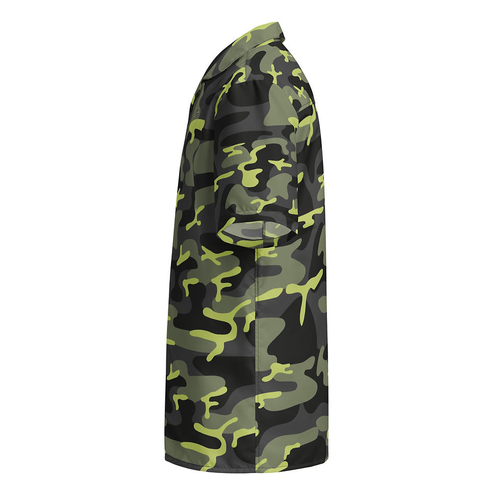 Thumbnail: Rockstar Essentials Short Sleeve Button Down Shirt (Unisex; Shiggy; Camo Green)