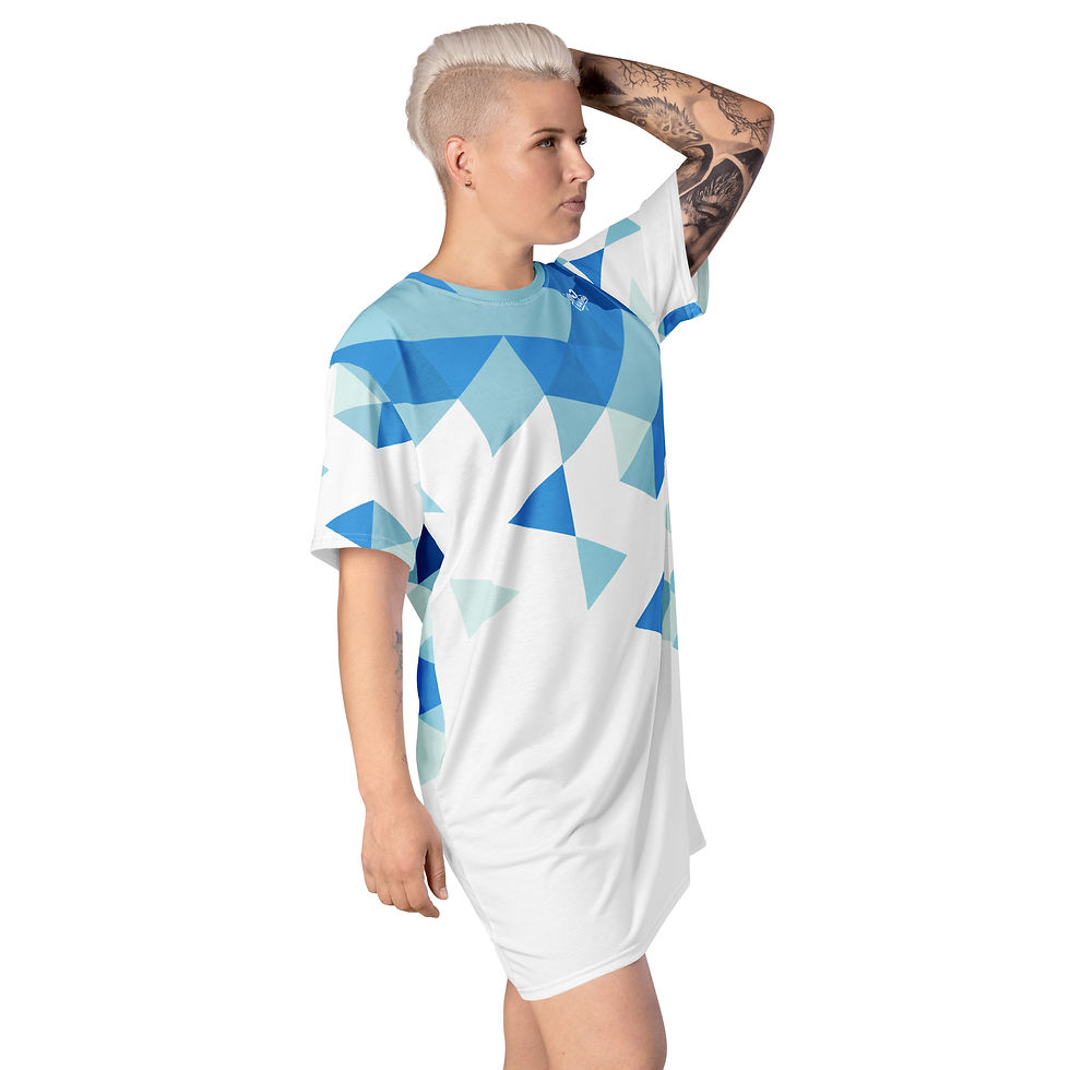 Thumbnail: Superhuman Essentials Women’s T-Shirt Dress (Crystal Clear)