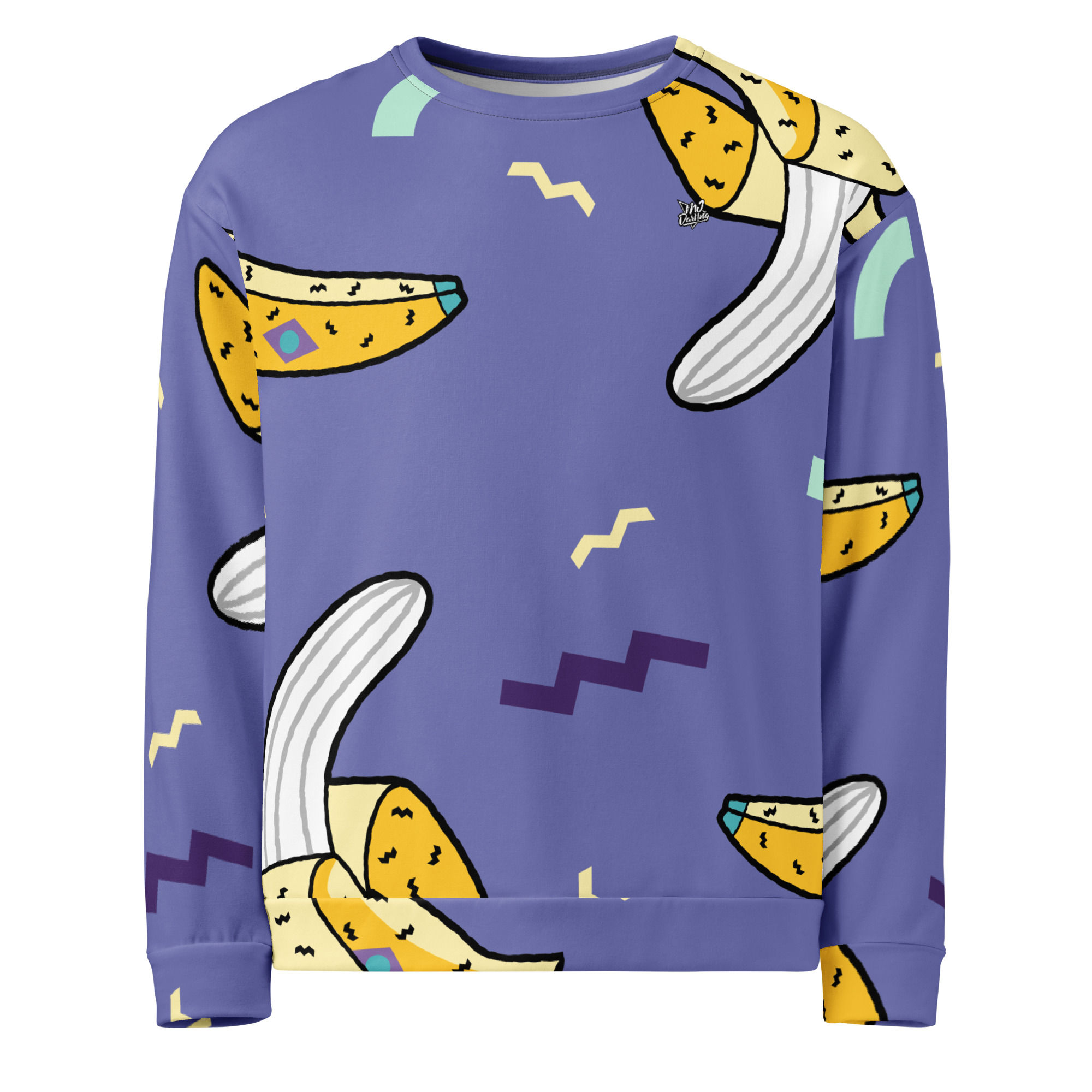 Rockstar Essentials Pullover Sweatshirt (Unisex; Go Bananas; Blue)