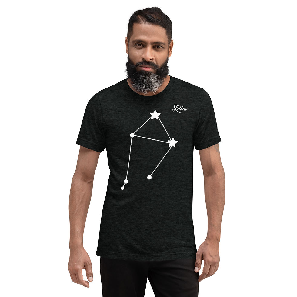 Thumbnail: Rockstar Essentials Short Sleeve T-Shirt (Unisex; Zodiac; Libra)