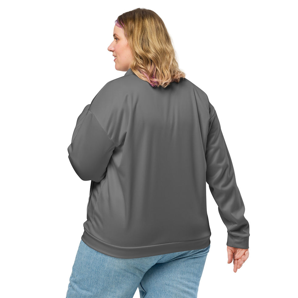 Thumbnail: Classic Essentials Bomber Jacket Liner Zip Sweater (Unisex; Gray)