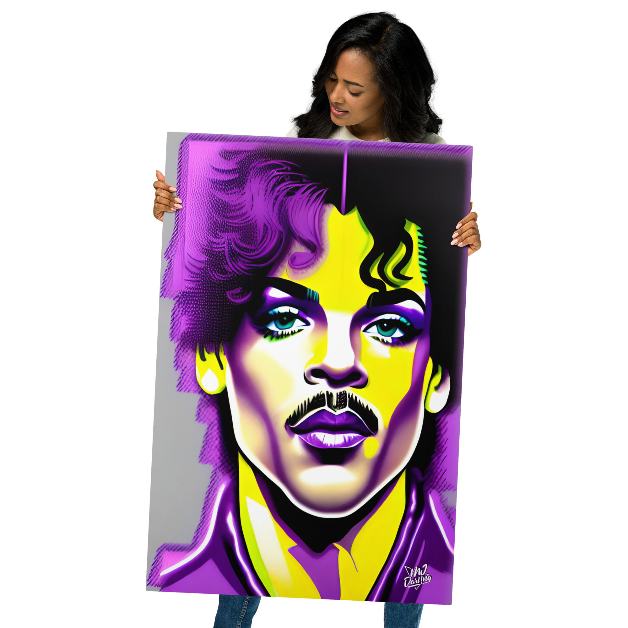 Metal Print (Viva La Revolution: Pop Art Portrait Of Prince)