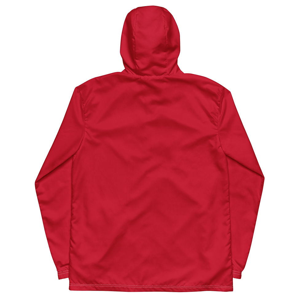 Thumbnail: Classic Essentials Men’s Windbreaker (Red; White Stitch)