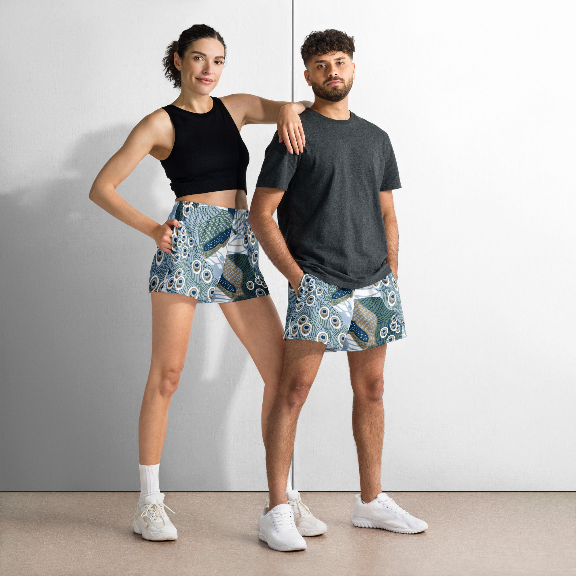 Classic Essentials Athletic Shorts (Unisex; Peacock)