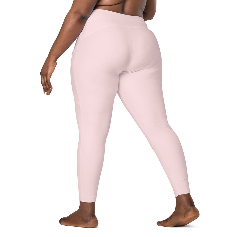 Thumbnail: Classic Essentials Women’s Crossover Leggings w/ Pockets (Pink Champagne)