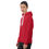Thumbnail: Classic Essentials Pullover Hoodie (Unisex; Red; White Stitch)