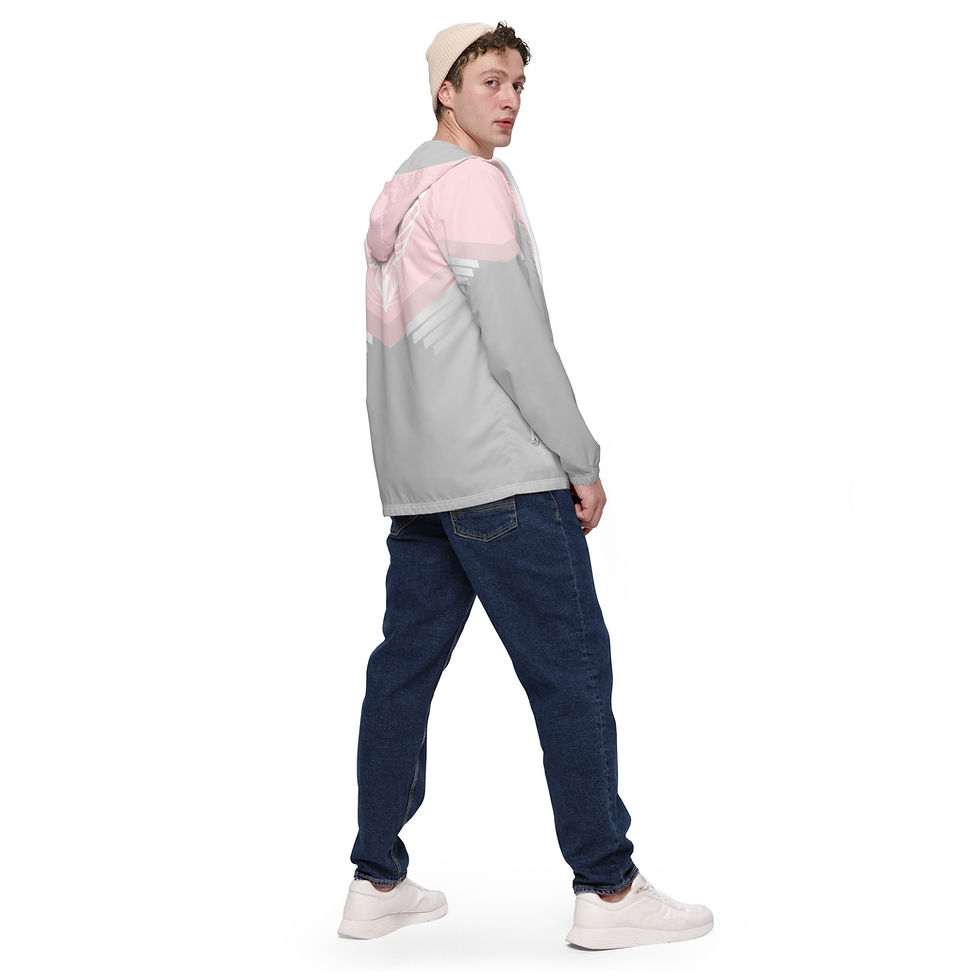 Thumbnail: Superhuman Essentials Men's Windbreaker (Paladin; Pink Champagne/Angelic)