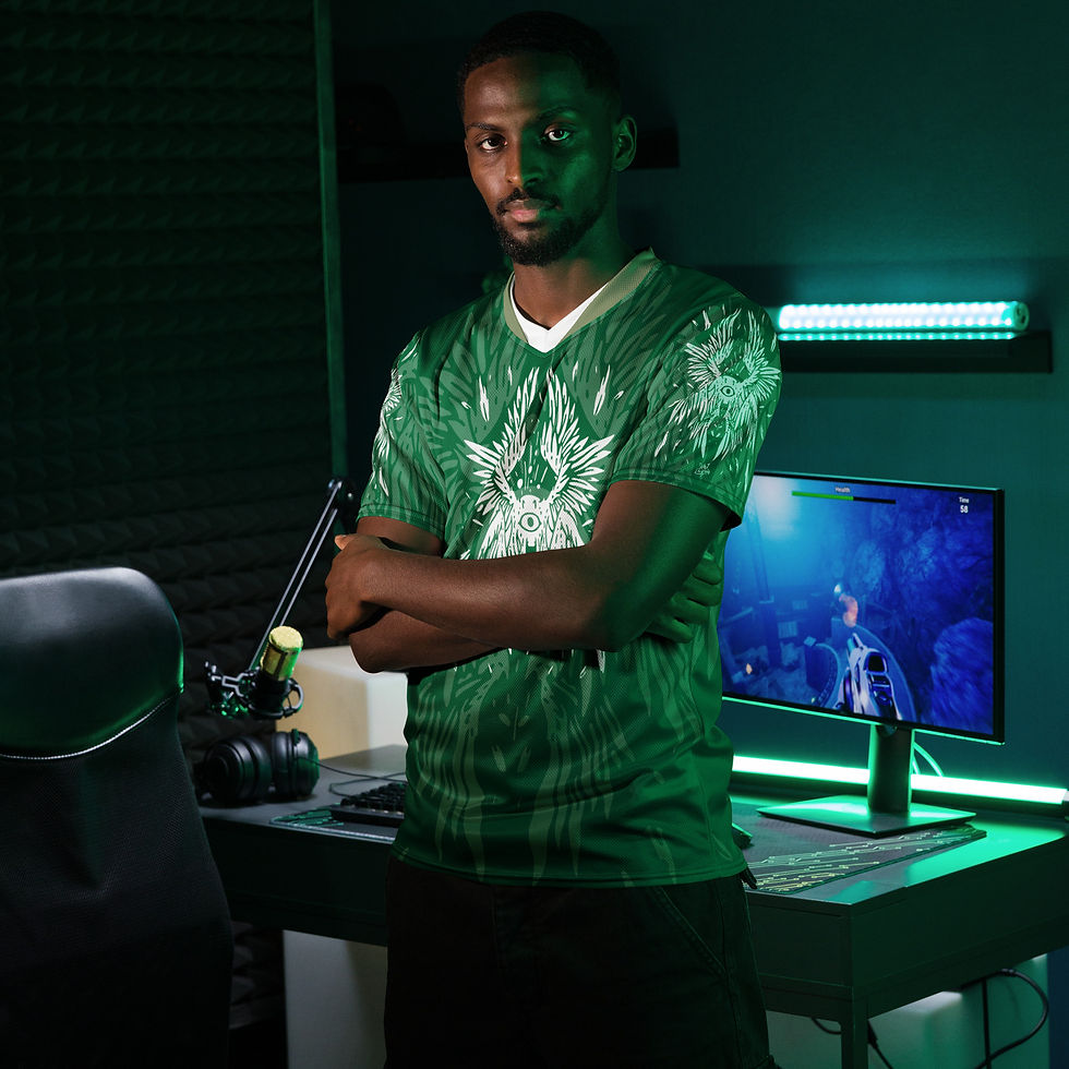 Thumbnail: Superhuman Essentials Sports Jersey (Unisex; Be Not Afraid; Emerald)