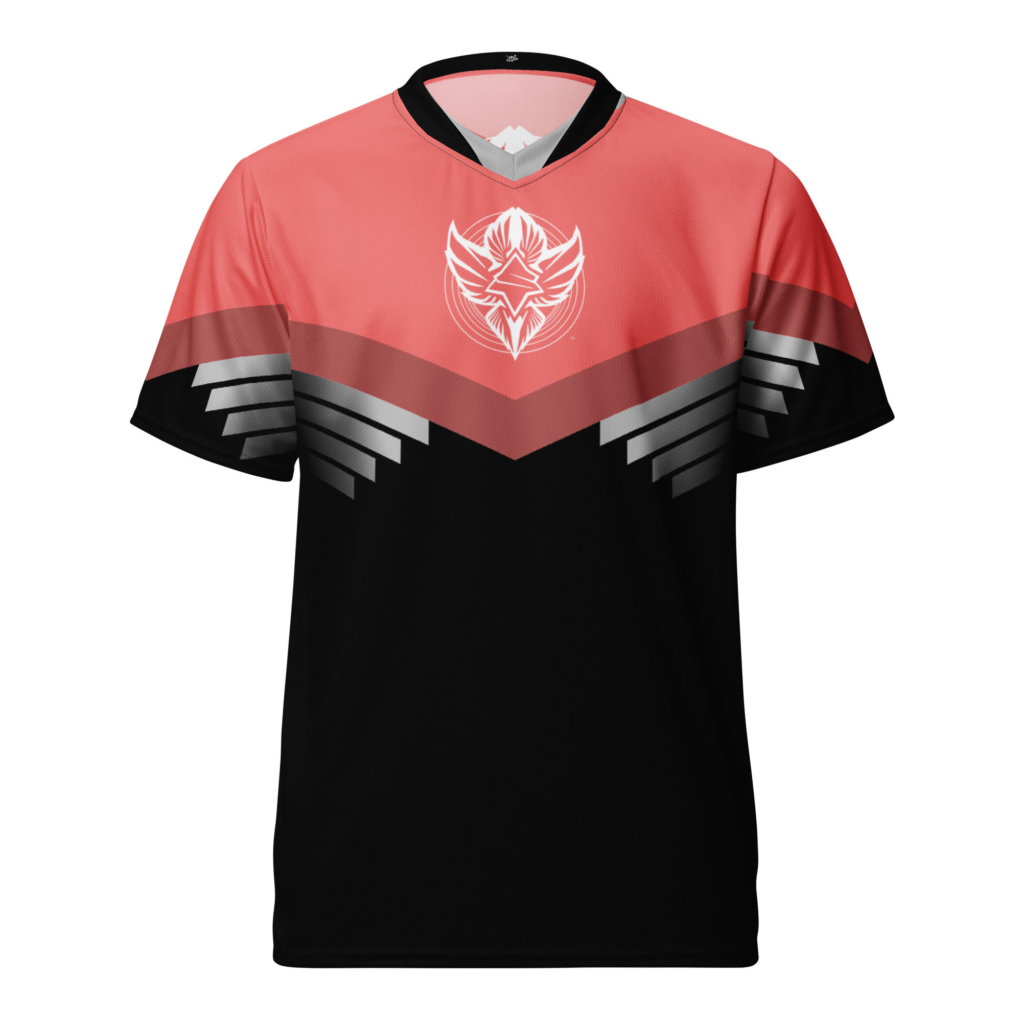 Superhuman Essentials Sports Jersey (Unisex; Paladin; Salmon/Black)
