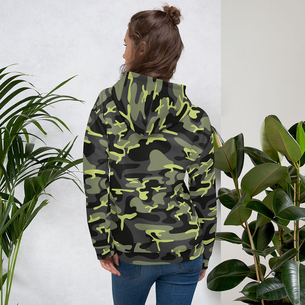Thumbnail: Rockstar Essentials Pullover Hoodie (Unisex; Shiggy; Camo; Green)