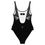 Thumbnail: Superhuman Essentials Women's One-Piece Swimsuit (Paladin; Gunmetal/Black)